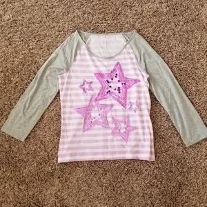 Ensemble Justice Pour Fille - Pantalon Jeggings à Paillettes étoiles Et Haut Assorti - Taille 8 - Occasion Très Bon état